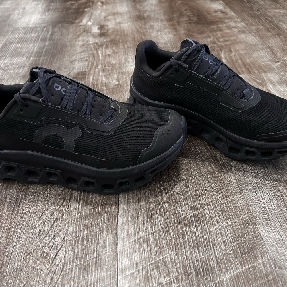 On Cloudmonster Void Black Athletic Running Shoes - image 3